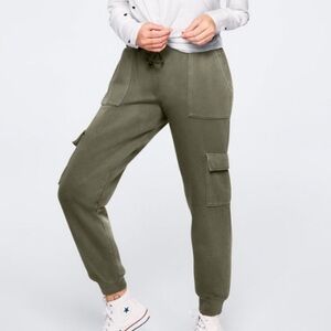 Victoria's Secret Medium Olive Green Cargo Joggers Grunge Street Boho Casual
